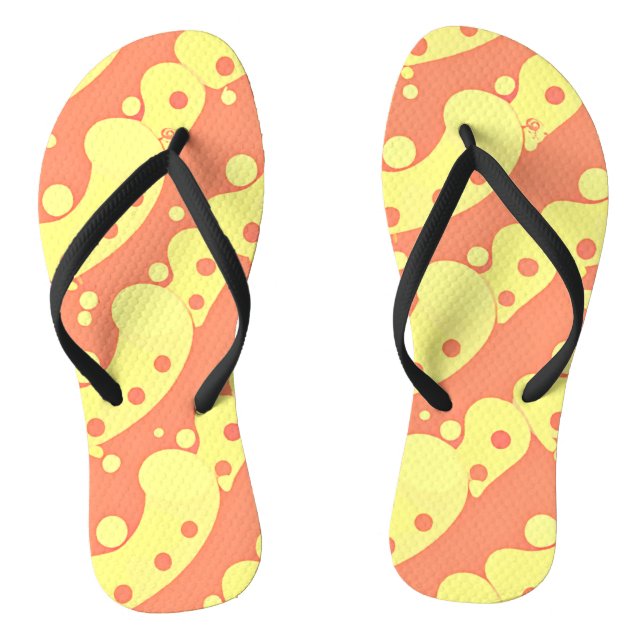 Tongs Motif d'abstraction coloré éblouissant (Semelle)