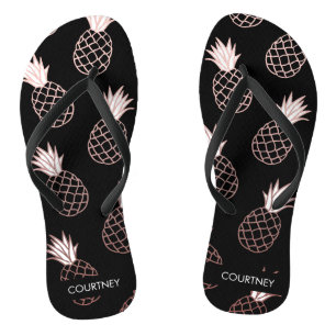 Tongs Motif d'ananas mignon