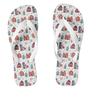Tongs Motif d'art populaire de la Maison scandinave