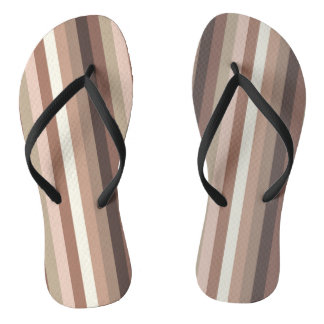 Tongs Motif de bande verticale Terre