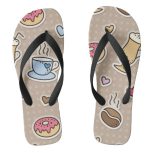 Tongs Motif de café