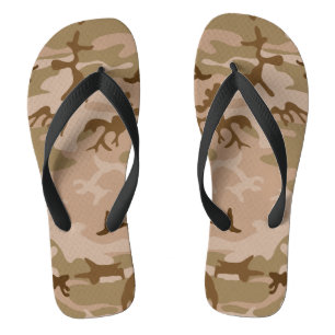 Tongs Motif de camouflage du désert, motif militaire, ar