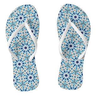 Tongs Motif de carreaux marocains