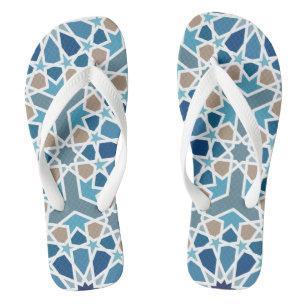 Tongs Motif de carreaux marocains