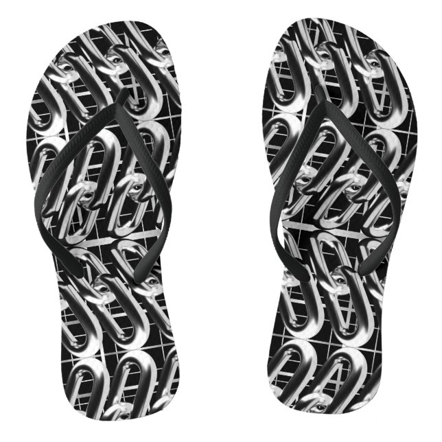 Tongs Motif de chaîne métallique (Semelle)