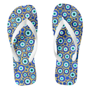 Tongs Motif de charme pour les yeux maléfiques