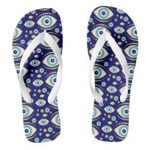 Tongs Motif de charme pour les yeux maléfiques