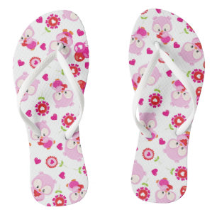 Tongs Motif De Chouettes, Chouettes Mignonnes, Chouettes