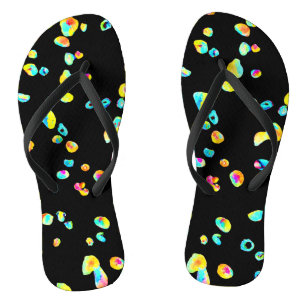 Tongs Motif de couleur animé
