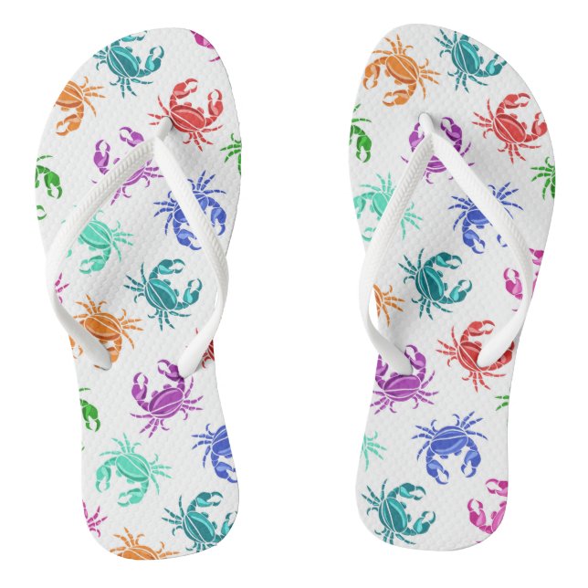 Tongs Motif De Crabes (Semelle)
