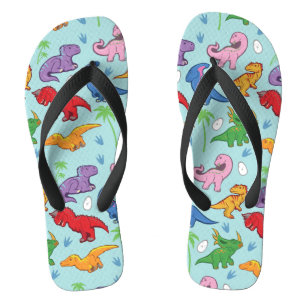 Tongs Motif de Cute Dinosaur
