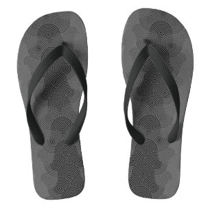 Tongs Motif de disque 02.Gris Lgrey BG
