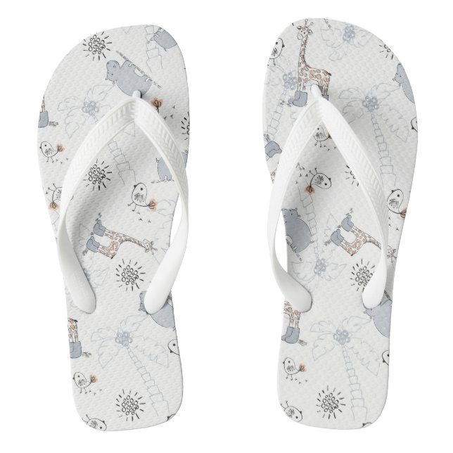 Tongs motif de doodle 2 (Semelle)