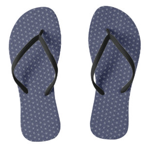 Tongs Motif de feuille de lin design japonais traditionn