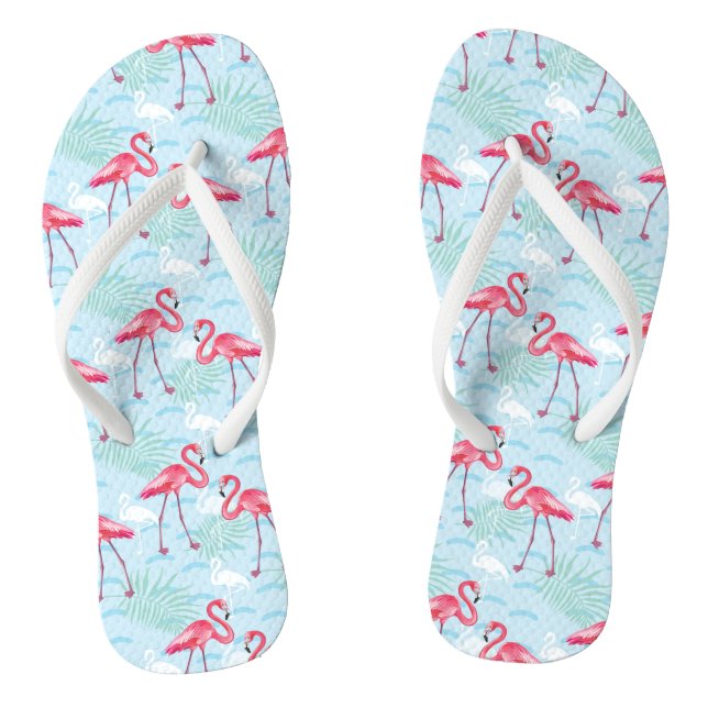Tongs Motif de Flamant rose (Semelle)