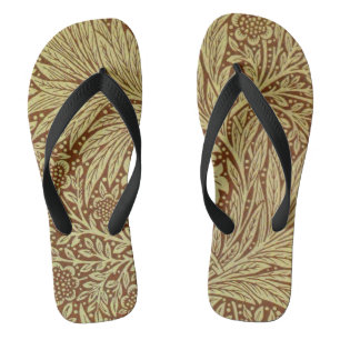 Tongs Motif de fleur antique de souci de William Morris