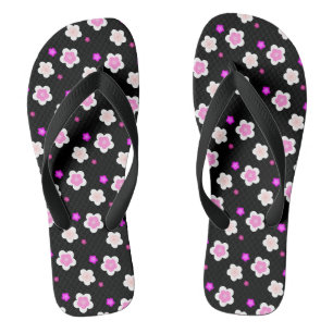Tongs Motif de fleur marguerite à dégradé d'été moderne
