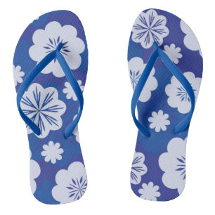 Tongs  motif de fleurs