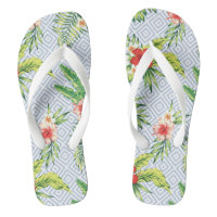 Motif de fleurs hawaïennes Pastel Blue Geometry Pa