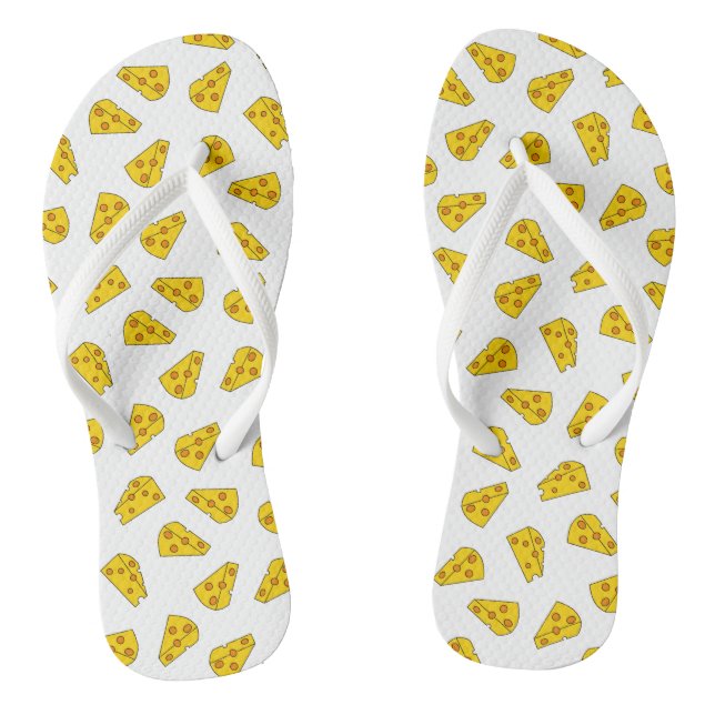 Tongs Motif de fromage mou (Semelle)