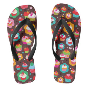 Tongs Motif de gâteau de la Coupe Cute