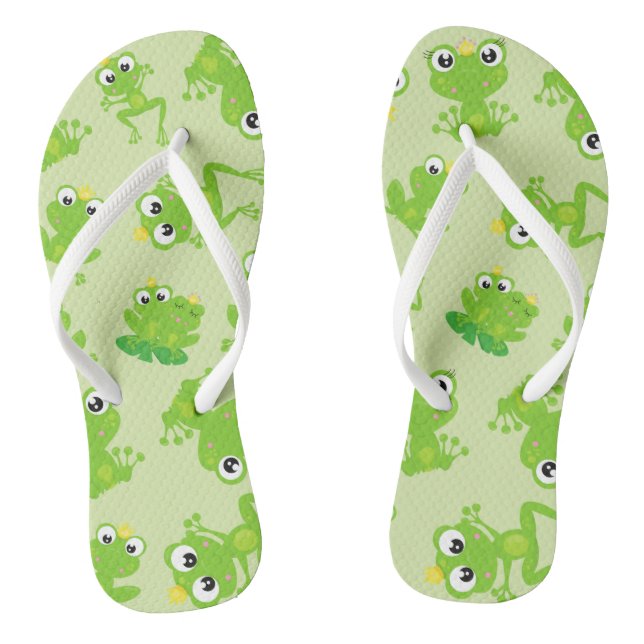 Tongs Motif de grenouille, Grenouilles mignonnes, Grenou (Semelle)
