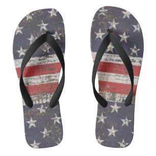 Tongs Motif de Grunge Patriotique
