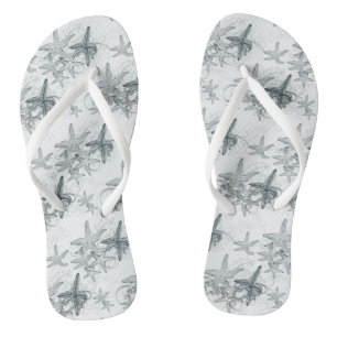 Tongs Motif De L'Amidon Sur La Mer