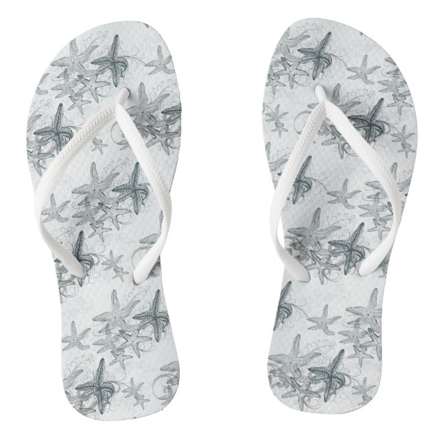 Tongs Motif De L'Amidon Sur La Mer (Semelle)