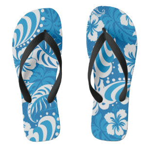 Tongs Motif de l'Hibiscus tropical