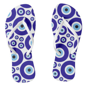 Tongs Motif de l'œil maléfique, Œil grec, Œil turc, Naza