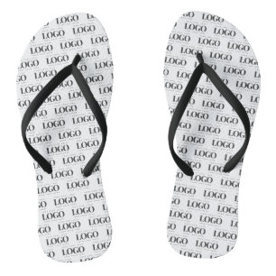 Tongs Motif de logo Entreprise Rectangle personnalisé