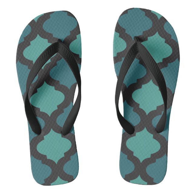Tongs Motif de mosaïque dans le style arabe (Semelle)