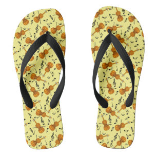 Tongs Motif de notes de musique violon