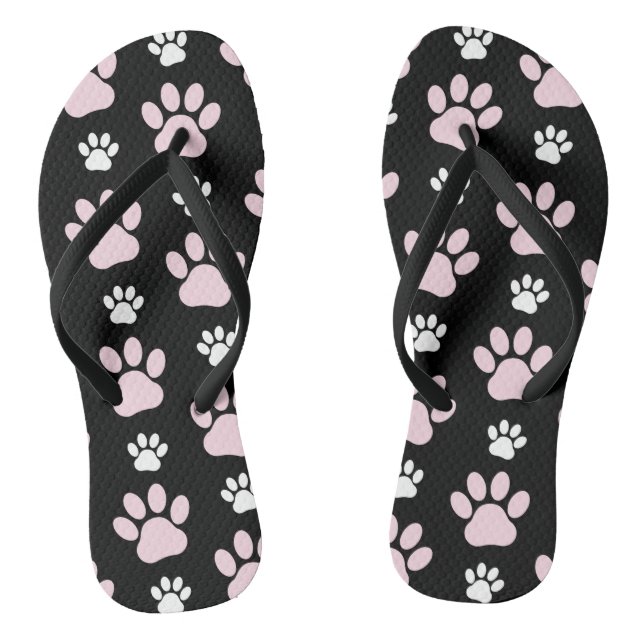 Tongs Motif De Pailles, Pailles Roses, Pailles De Chien, (Semelle)