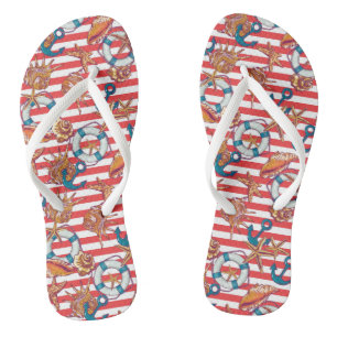 Tongs Motif de plage branché