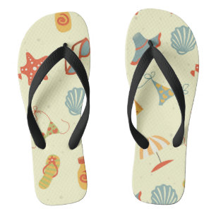 Tongs Motif de plage d'été