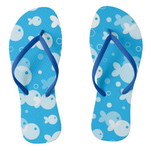 Tongs motif de poisson