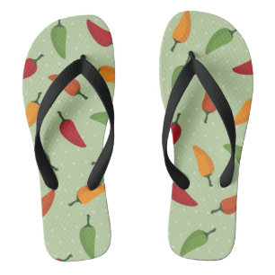 Tongs Motif de poivre de piments