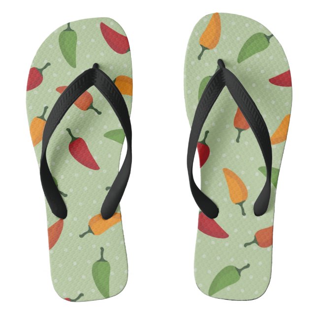 Tongs Motif de poivre de piments (Semelle)