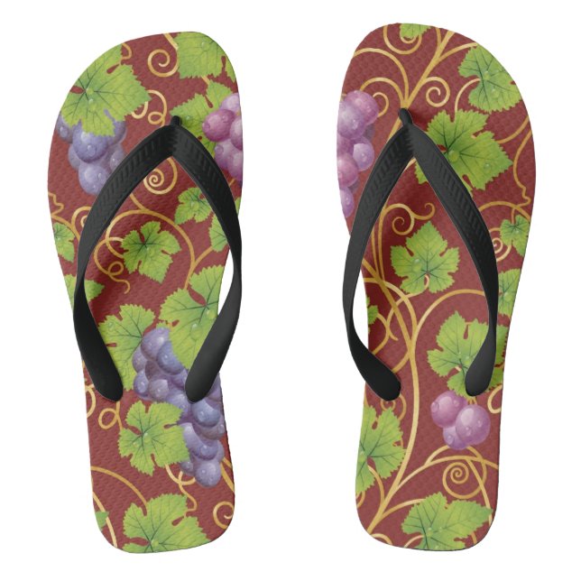Tongs Motif de raisin (Semelle)