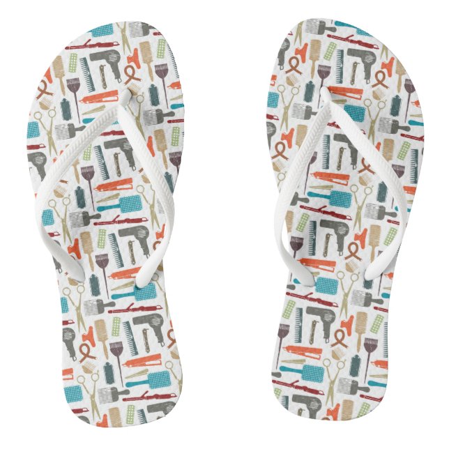 Tongs Motif de soins des cheveux (Semelle)