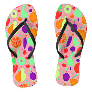 Tongs Motif de spectre coloré fruité