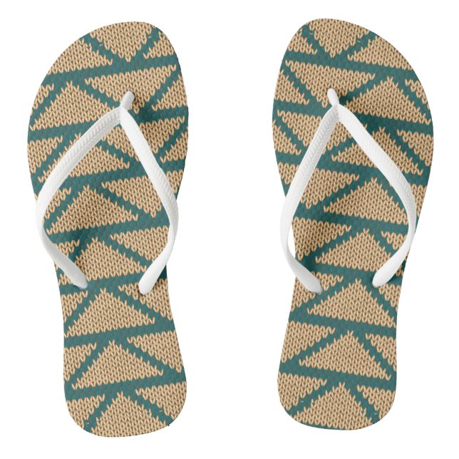 Tongs Motif de style ethnique (Semelle)