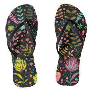 Tongs Motif de surface Florale - Papier peint Fleurs Des