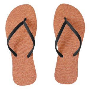 Tongs motif de texture de cuir