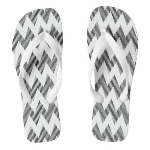 Tongs motif de zigzag géométrique 2