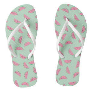 Tongs Motif d'éclaboussure de peinture de fruit tropica