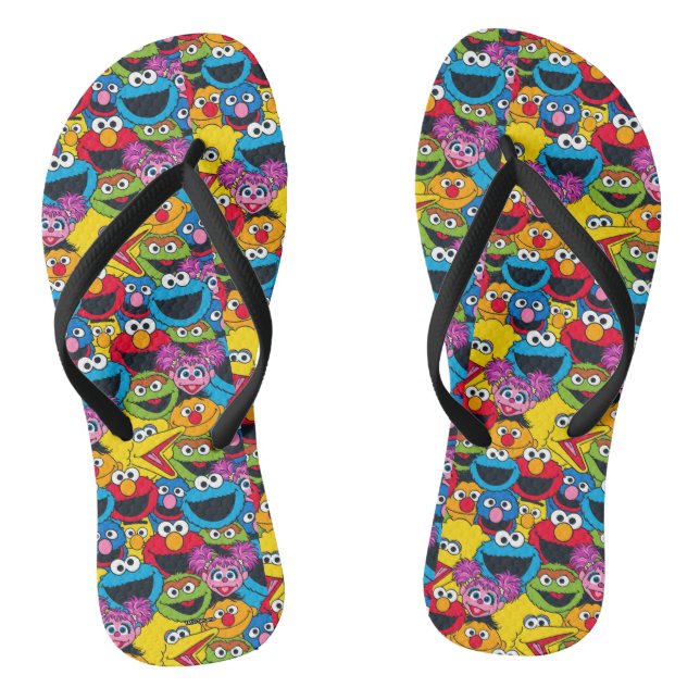 Tongs Motif d'équipage de la rue Sesame (Semelle)