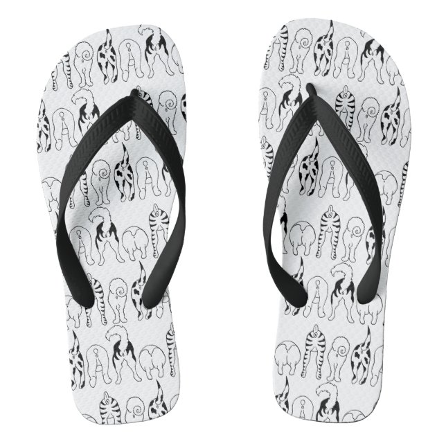 Tongs Motif des boutons de chien (Semelle)